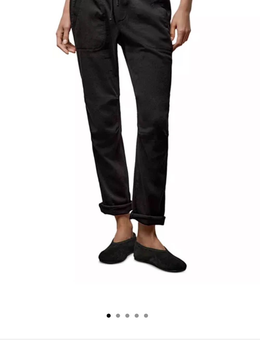James Perse  Soft Drape Black Relaxed pants - Sz 1 / Sm
